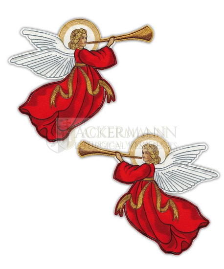 2 x embroidered Applique "Angel" 