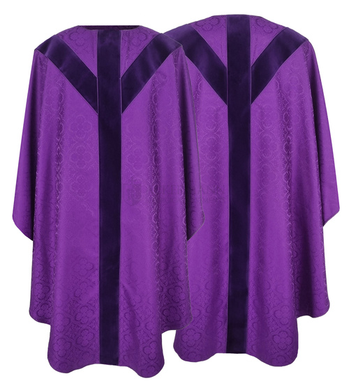 Purple Semi Gothic Chasuble