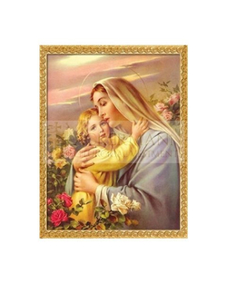Picture on the fabric "the Blessed Virgin Mary"