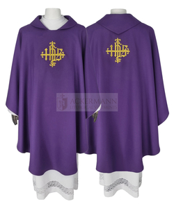 Gothic Chasuble with embroidered IHS