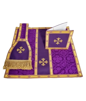 Roman Chasuble Alpha Omega Chi Rho symbole 
