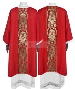 Gothic Dalmatic made of damask fabric