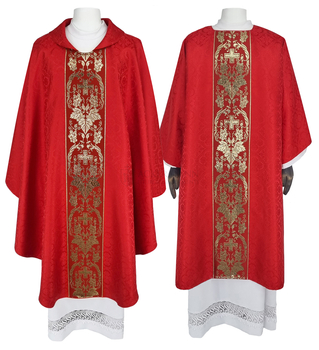 Set of Gothic Chasuble and Dalmatic for Palm Sunday and Good Friday